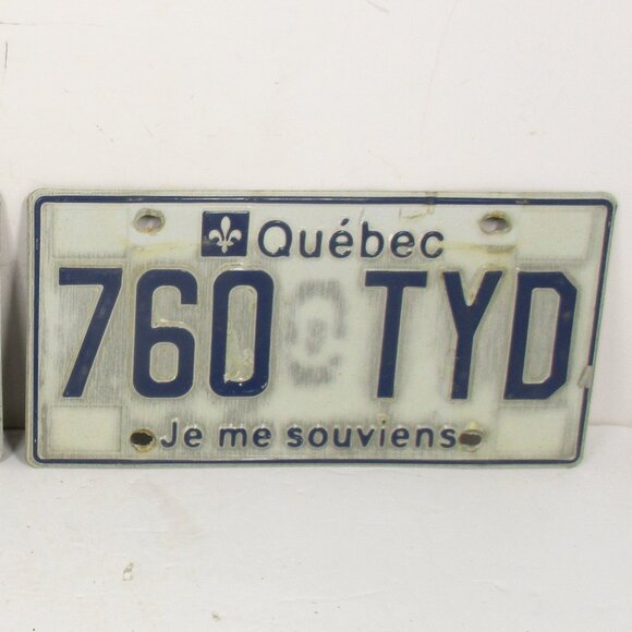 Lot of 10 QUEBEC, CANADA LICENSE PLATES - Je me souviens 1980's - 90's - Picture 5 of 11